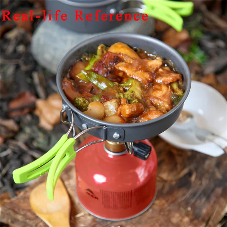Camping Cookware Portable Camping tableware cooking set Outdoor pan pot bowl spoon fork Utensils for hiking picnic travel wild campismo camping cutlery,portable tableware