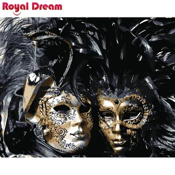 

A man in a mask DIY Painting By Numbers Canvas Painitng Home Wall Art Picture Coloring By Numbers For Home Decor