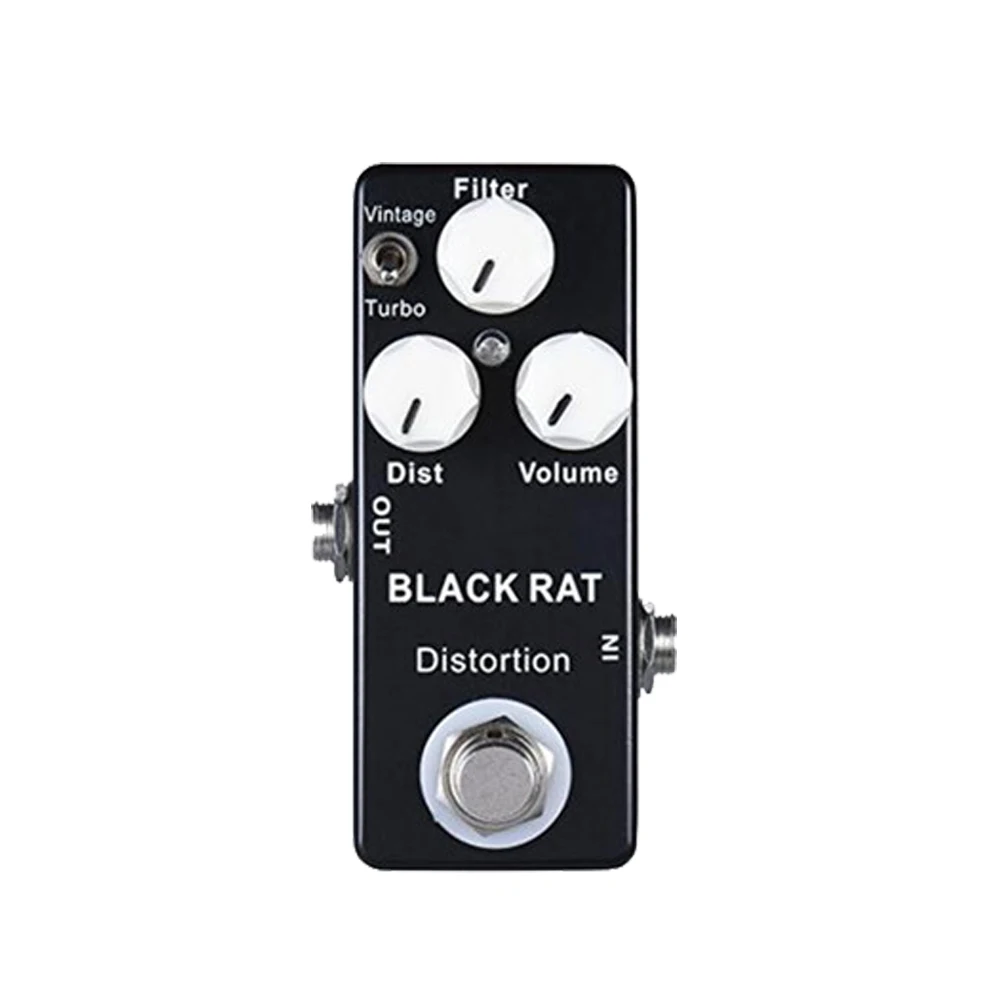 BLACK RAT Distortion Mosky педаль гитары перегруз Искажение Усилитель задержки реверберации Фуз-эффект педаль питания адаптер питания аксессуары для гитары - Цвет: BLACK RAT Distortion
