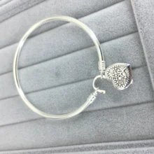 925 пробы Серебряный Классический Ограниченная серия Серебряный браслет в форме сердца висячий замок женские очаровательные ювелирные изделия