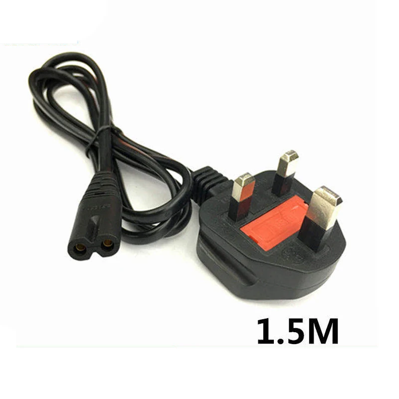 AC EU US UK plug power cord black 8-tail power cabl for computer electrical game consoles Fish tank aquarium power cable