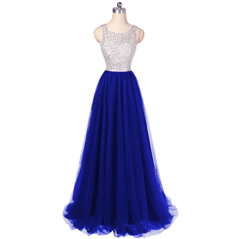 ANGELSBRIDEP длинные платья для выпускного вечера Роскошные Бисероплетение Vestidos De Gala сексуальный v-образный вырез тюль вечерние строгие вечерние платья вечерние для женщин