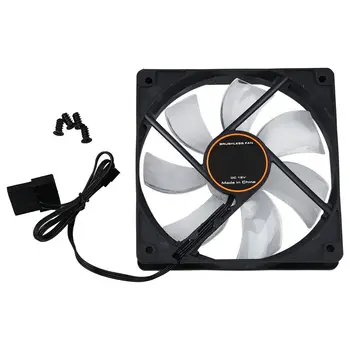 

NEW 120mm LED DC 12V 3Pin Noiseless PC Computer Case Cooling Cooler Fan 1300RPM(Non-luminous))