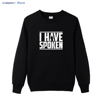 

The Mandalorian Men Women Solid Color Printed sweatshirts I HAVE SPOKEN Letter Streetwear pullovers Cotton Hip Hop hoodies