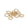 50PCS 24K Gold Color Real Silver Color Plated Brass Jump Rings Split Rings Diy Jewelry Findings Earrings Accessories Wholesale ► Photo 3/5