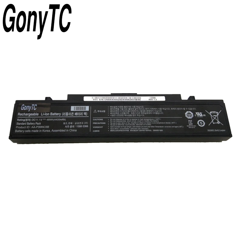 GONYTC AA-PB9NC6B ноутбук Батарея для samsung AA-PB9NS6B PB9NC6B R580 R540 R519 R525 R430 R530 RV511 RV411 RV508 R528