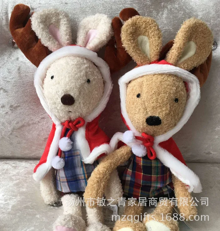 

Christmas-Rabbit lesucre Le Sucre Small Doll Plush Toys Red Mantle