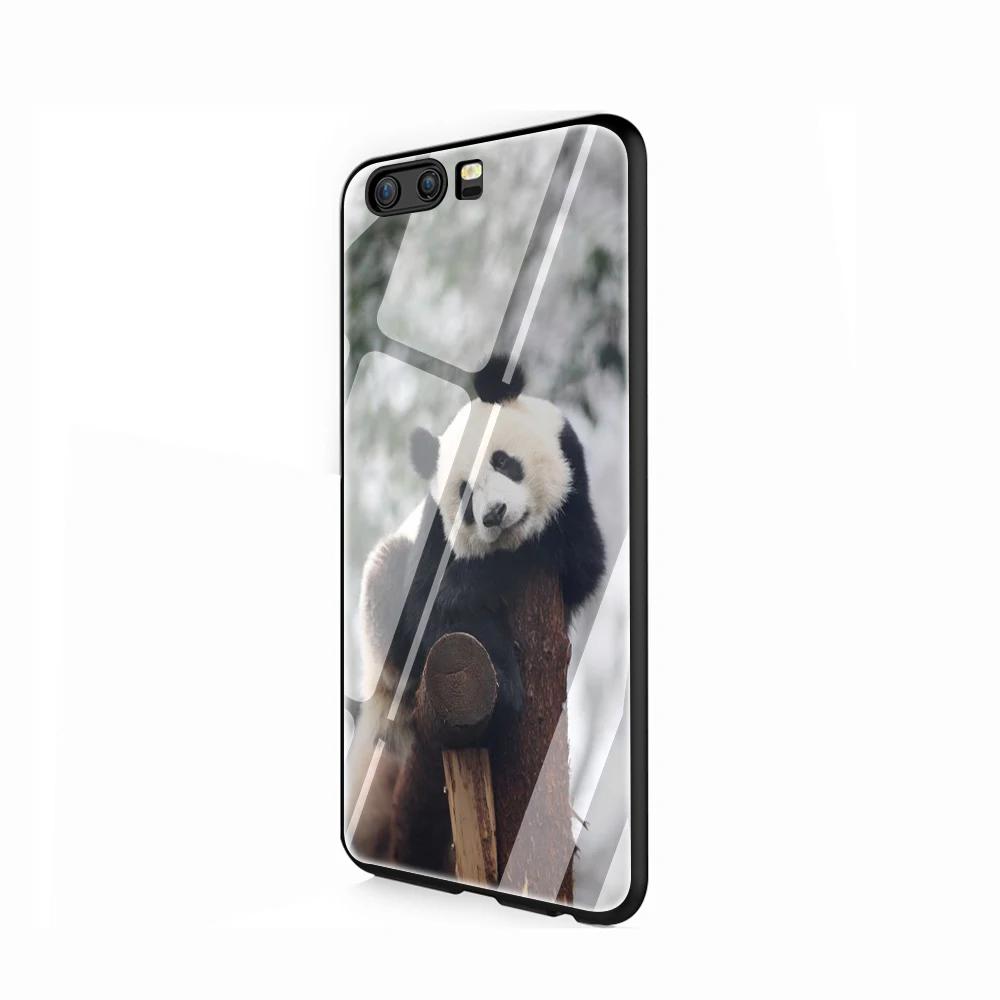 G9 EWAU Panda on the tree чехол из закаленного стекла для телефона huawei mate P 10 20 30 Lite Pro Y9 Honor 8X 7A - Цвет: G9