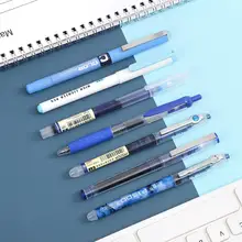 JIANUW 6 шт. 7 шт./компл. простота цвет большой набор гелевых ручек 0,5 мм быстросохнущие прямая ручка маркер для школьные канцелярские принадлежности, милый, каваи