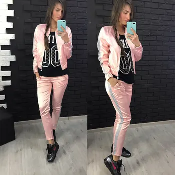 

Women Sportswear Autumn Tracksuit Women's Casual Sports Suit Winter Warm Running Set Long Sleeve Sweatshirt