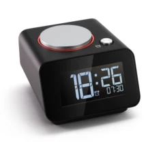 Homtime tabke часы для спальни с двумя портами USB зарядного устройства для рядом с цифровым будильником с регулируемой яркостью повтора сигнала(с адаптером переменного тока