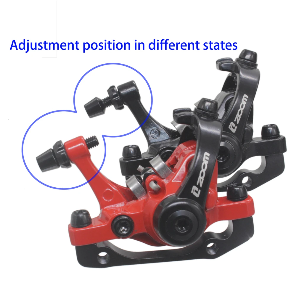 ZOOM Aluminum Alloy MTB bicycle Disc Brake Mountain Road MTB Bike Mechanical Caliper Disc Brakes Cycling Double Brake mountain bicycle disc brake bicycle disc brake mountain bike disc brake