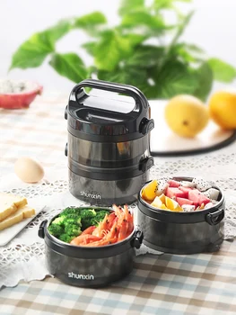 

Multi-layer Lunch Box High Capacity Stainless Steel Leakproof Food Container Hiking Office School Portable Keep Fresh Bento Box