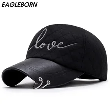 EAGLEBORN Фирменная новинка Женская Осенняя зимняя бейсбольная кепка любовная надпись вышивка любовь железное кольцо украшение Девушка Кольцо для шляпы шляпа