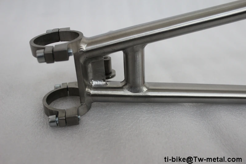 Best China made titanium recumbent bike frame and fork, custom titanium recumbent bicycle fork frames, cheap titanium recumbent frame 7
