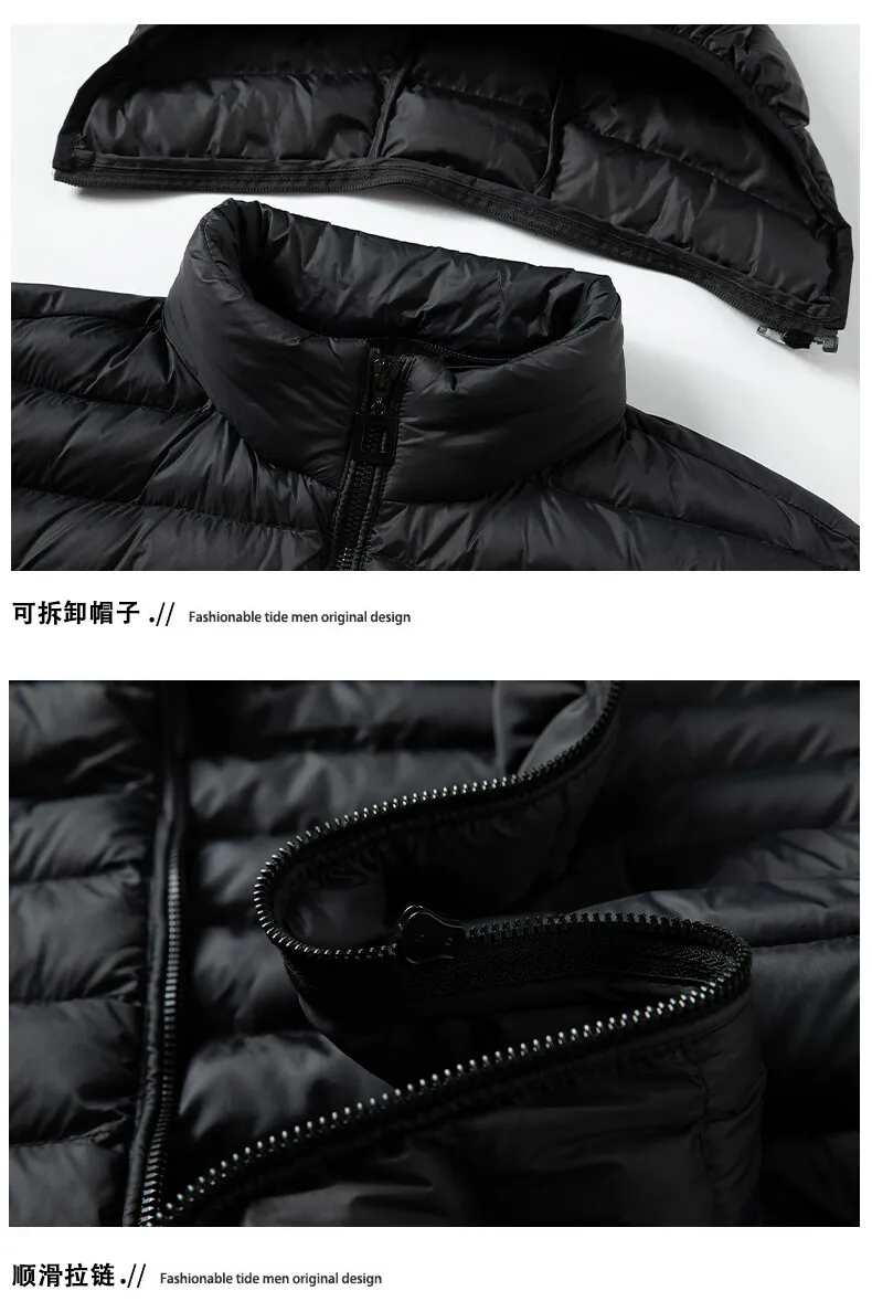 Men's Winter Cotton Jacket Long-sleeved Jacket Men's Casual Jacket All-match Warm Hooded Jacket 2021 Men's Down Jacket down coat