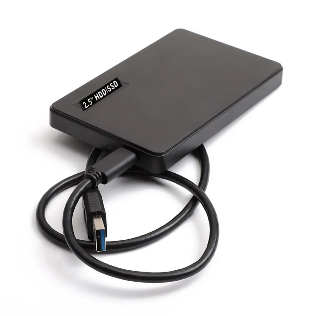 2,5 дюймовый внешний корпус для жесткого диска USB3.0 SATA жесткий диск черный чехол для ноутбука ПК Ультратонкий металлический