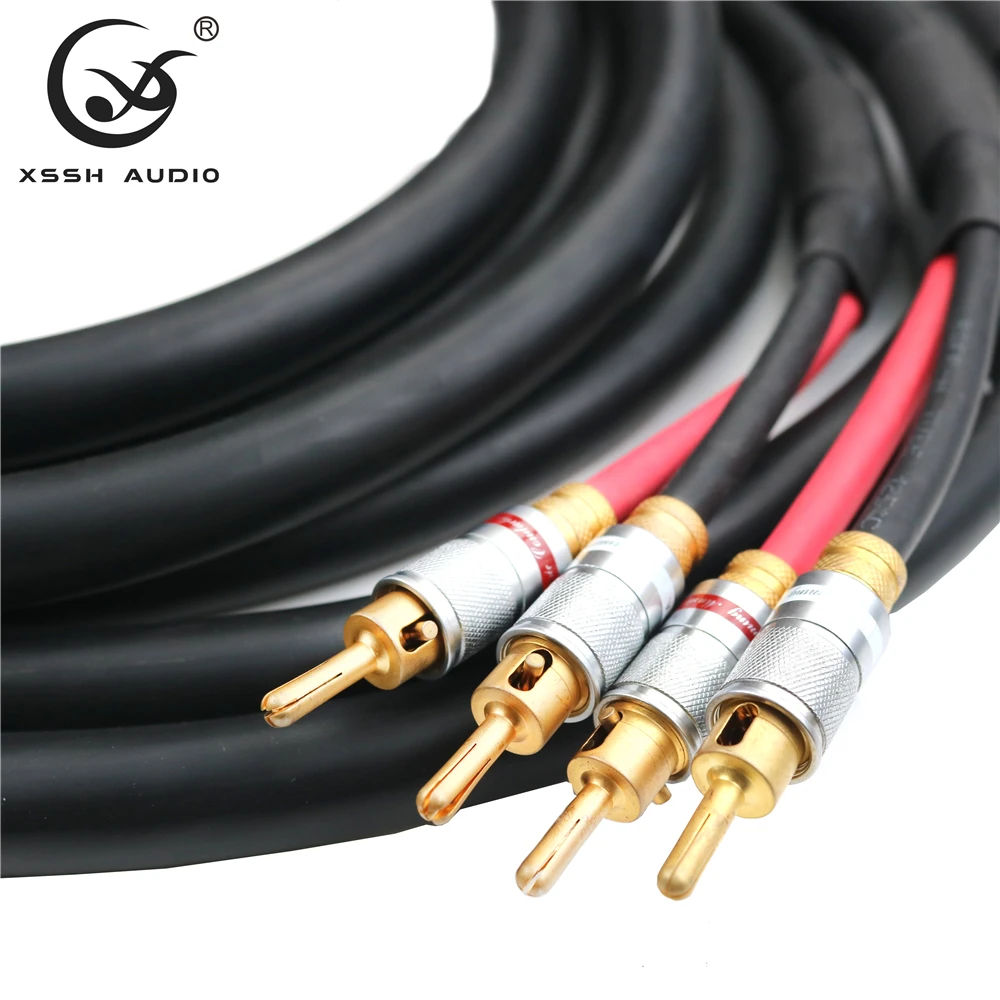 TRANSPARENT TYP CL2 YIVO XSSH audio DIY HIFI Vergoldete bananen stecker 6 core OCC reinem kupfer 18mm lautsprecher kabel Draht – Detail 3