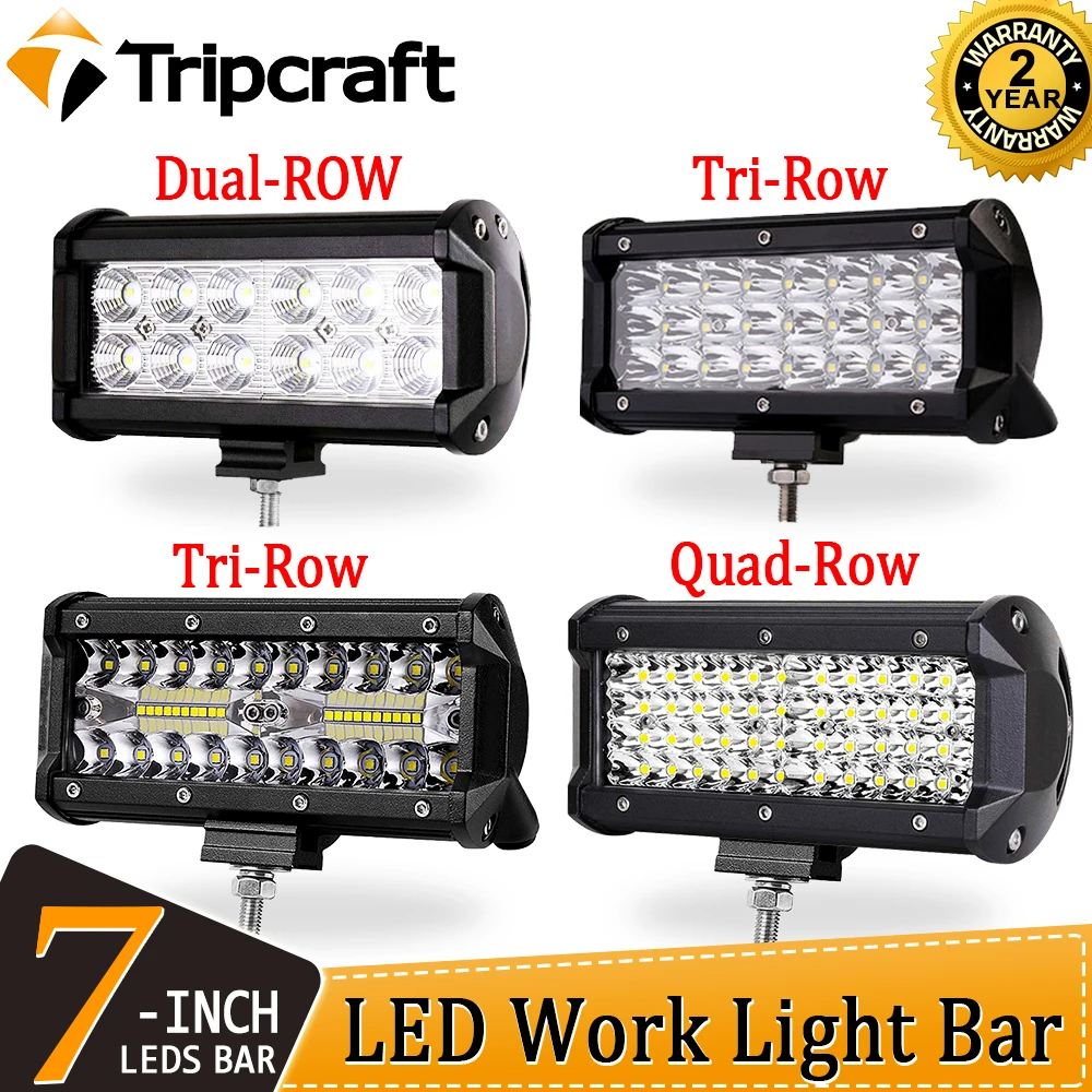 Tripcraft 7 &quot7 дюймов Светодиодная панель рабочего света 36 Вт 120 144 точечный прожектор
