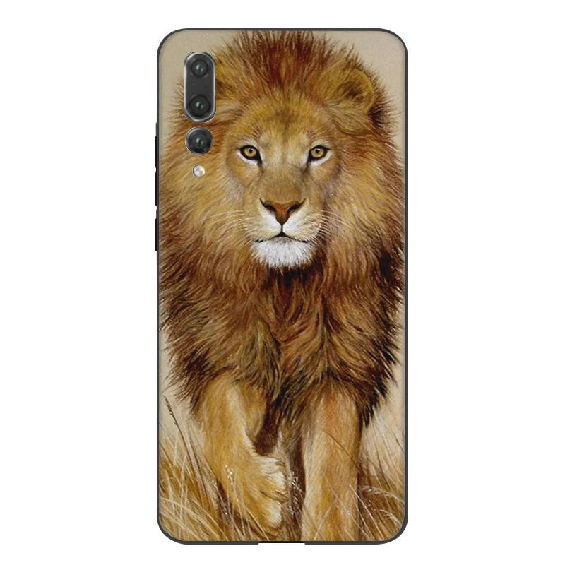 Мобильный Силиконовый чехол для телефона для Honor Note 10 View 20 6A 7A 7C 7X8 8X 8C 9X9 Lite Pro Cover Lion Animal Diy Роскошная Высококачественная сумка