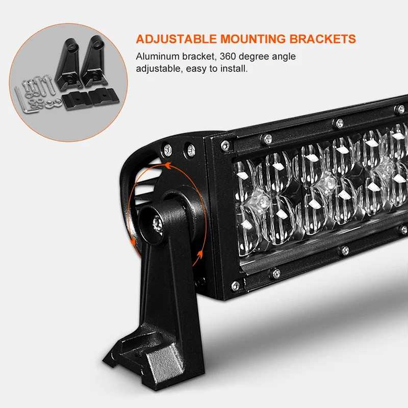 5D Black lens CURVED led light bar (3)