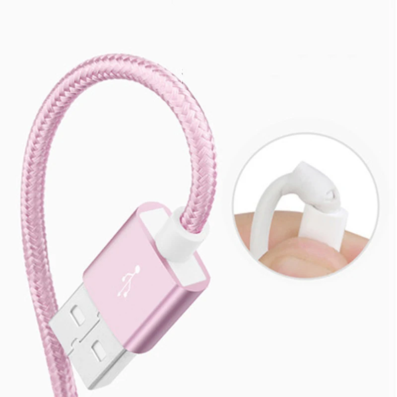 Красивый нейлоновый плетеный кабель usb type-C 1 м 2 м 3M кабель USB C для быстрой зарядки и синхронизации данных для samsung S10 Xiaomi mi9 mi8 huawei type-c