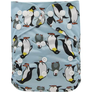 

Ohbabyka Washable Eco-Friendly Cloth Diaper 2020 New Animals Adjustable Nappy Reusable Cloth Diapers Cloth Nappy fit 3-15kg baby