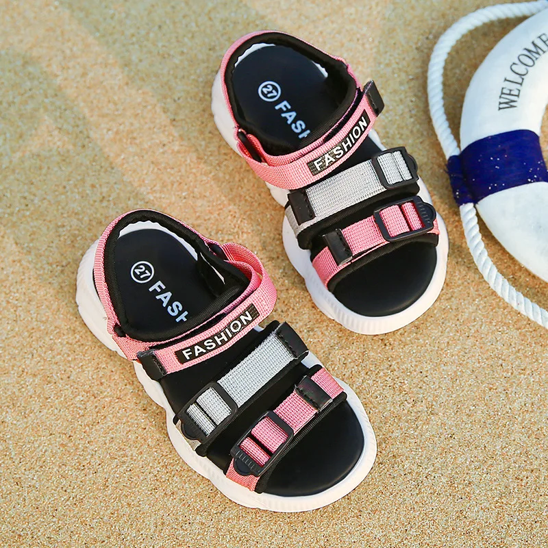 

Children's Fabric Sandals Summer Boys Kids Beach Shoes Girls Kids Comfortable Garden Shoes Childs Bear Casual Shoes Size 26-37