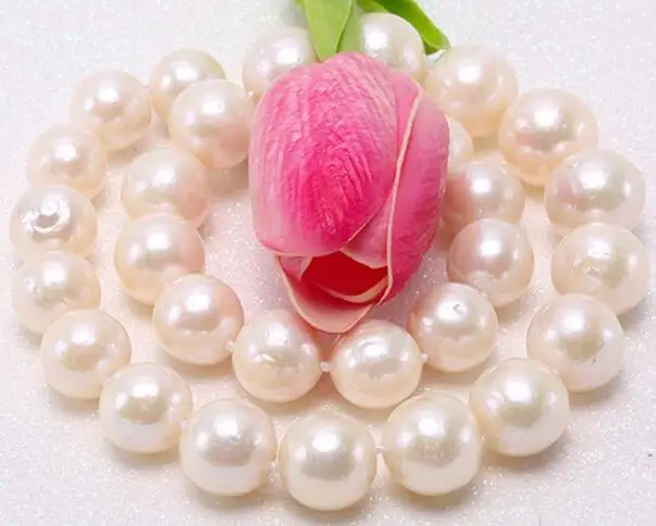 Jewelry Pearl Necklace Eye-dazzling Huge Big 13.5-16.5mm White Edison Wedding Free Shipping | Украшения и аксессуары