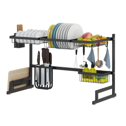 Кухонная стойка из нержавеющей стали, стеллаж для сушки посуды, стойка для посуды, кухонные принадлежности, принадлежности для хранения