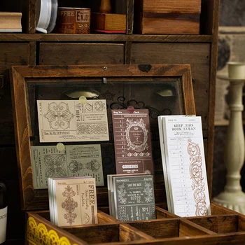 

50Pcs\DIY creative cute retro personality fun can tear Post-it notes message student stationery office supplies notebook