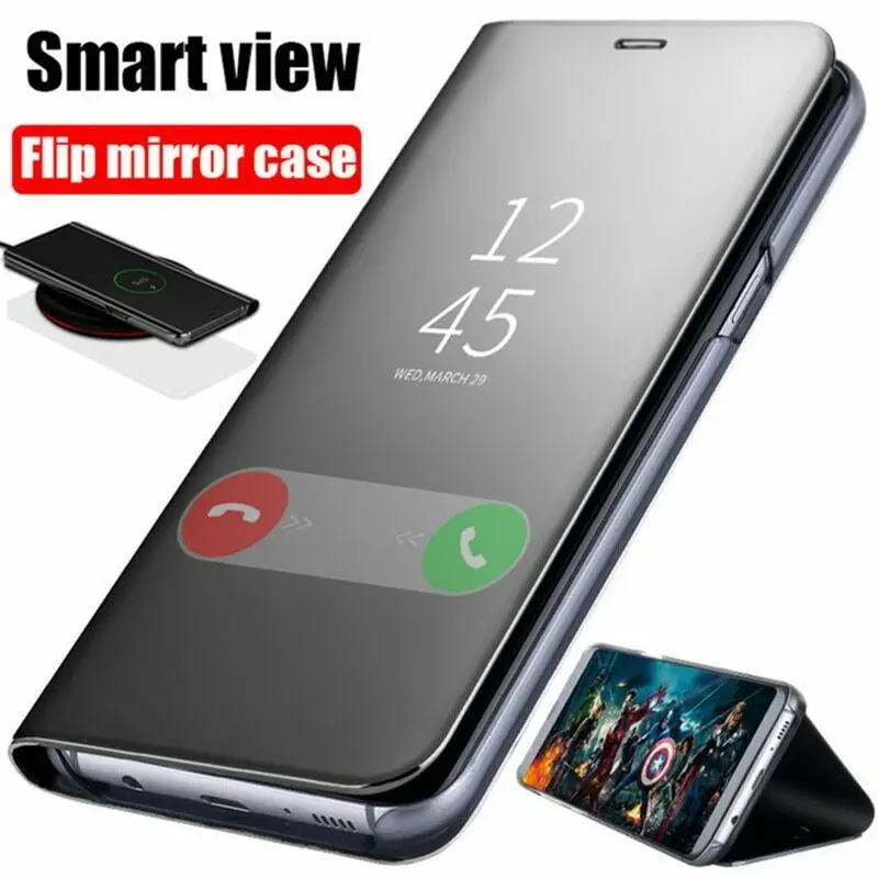 Smart Mirror Flip Case For Samsung Galaxy A7 A8 A6 A9 J4 J6 Plus 2018 A5 A3 J5 J7 J3 2017 2016 Star Lite Cover Coque |