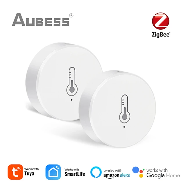 Capteur De Température Et D'humidité Intelligent Tuya Zigbee Smartlife,  Moniteur De Télécommande, Fonctionne Avec Alexa, Google Assistant, Smart  Home - Capteur De Température - AliExpress