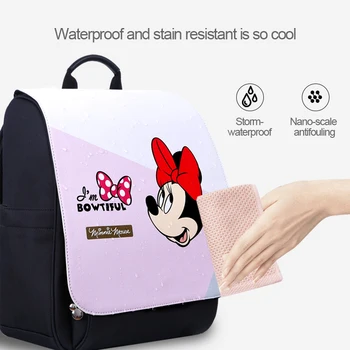 

Disney Mummy Bag New Fashion Multifunctional Large Capacity Baby Backpack Mom Out Backpack