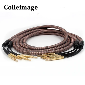 

Colleimage Hifi Speaker Cable Accuphase OCC High Purity Copper Speaker Cord for Amplifier and loudspeaker box