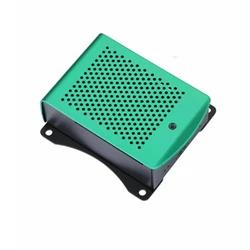 Boîtier métallique en aluminium pour Raspberry Pi 4 modèle B, noir, argent, vert 