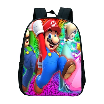 

Super Mario School Backpack Children's Backpack Girls School Bags Anime Bag Backpacks for Girls Cartoon Bag Super Mario Backpack