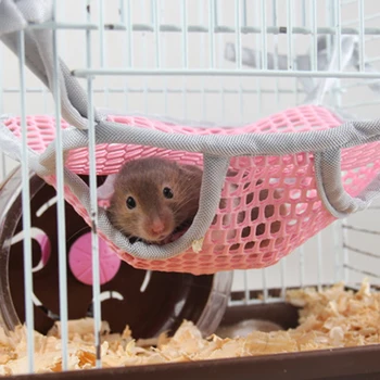 

New Hamster Summer Hanging Bed Rat Hammock Ferret Breathable Bed Squirrels Guinea Pig Cage Blanket Small Pet Hamster Accessories