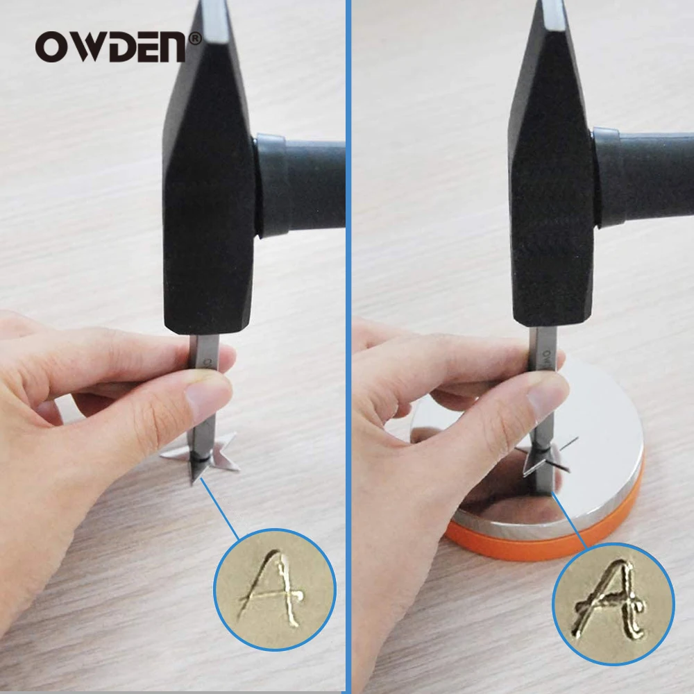 OWDEN Metal Steel Bench Block Jewelry Stamping Tool（No Rebound) jewelry stamping bench block