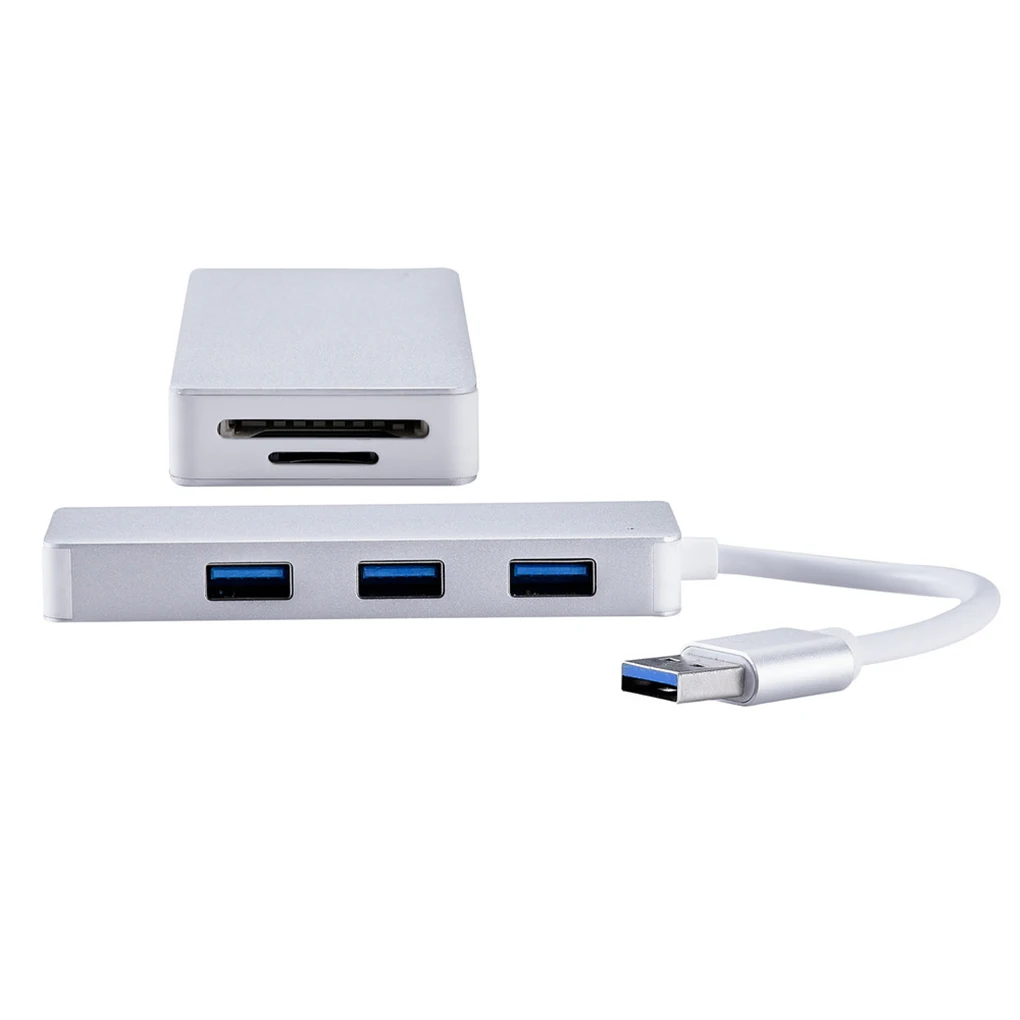 NO.1 Телефон камера SD TF карта памяти Высокоскоростной USB 3,0 алюминиевая карта из сплава считыватель 3 USB порта адаптер - Цвет: NO.1