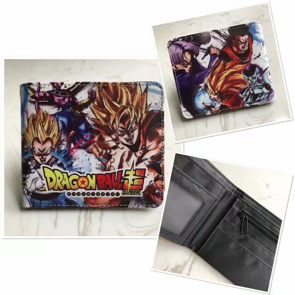 Dragon Ball Z кошелек аниме Dragon Ball Super Broly мультфильм короткий мужской бумажник кошелек с монетницей студенческий подарок - Цвет: L