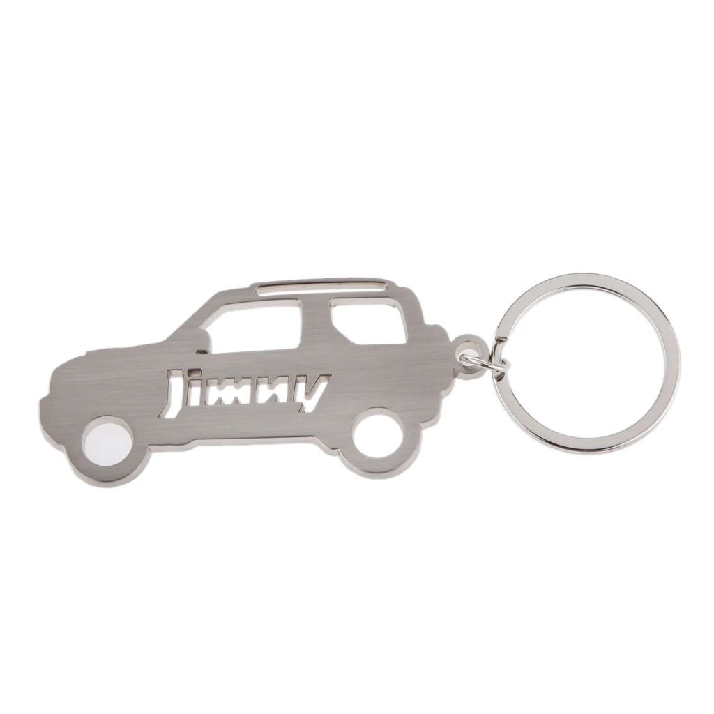 Stainless Steel Keyring Keychain Key Ring Chain Holder Organizer Cute for Suzuki Jimny Vehicles