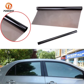 

POSSBAY 50*300cm Black Car Window Tint Film Roll VLT 1% Auto Glass Tinting Film House Office Sunshade Solar Protection Foil