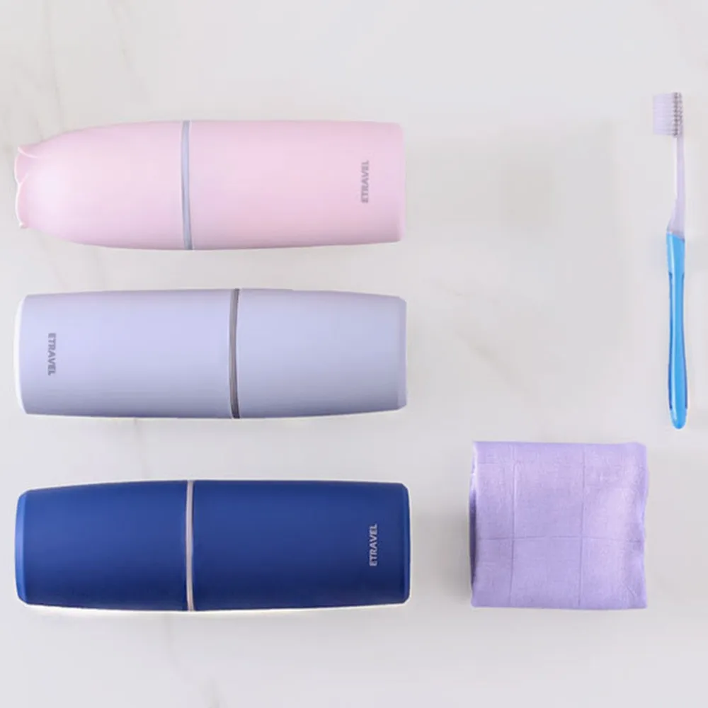 

Creative Travel Camping Portable Toothbrush Cup Multifunction Antibacterial Wash Cup Storage Box Bathroom Accessories