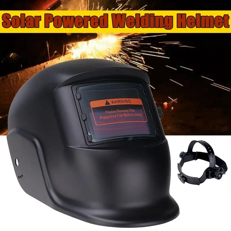 

Solar Power Welding Helmet Automatic Darkening Mask Shade Range 9-13 for MIG ARC Goggles Light Filter Welder's Soldering Work