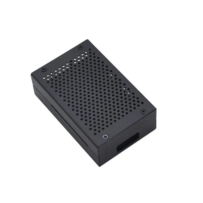 Black Silver Aluminum Alloy Case Shell Box Metal Enclosure for Raspberry Pi 4 Model B 5