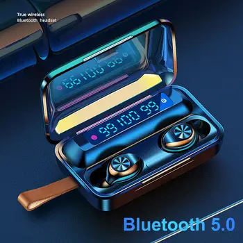 

F9-11 TWS Waterproof Bluetooth 5.0 Smart-Touch 9D Stereo Earphones for Phone Built-in Mic Headset with Smart-Touch Control