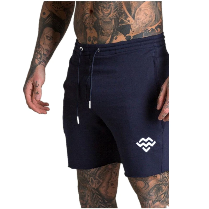 Спортивные тренажеры мужские хлопковые шорты мужские короткие свободные брюки фитнес бодибилдинг; бег мужские брендовые прочные треники фитнес тренировки Shor