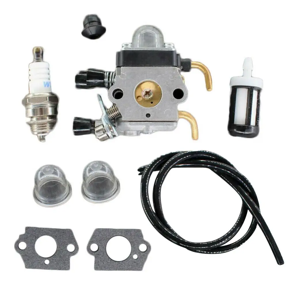 

NEW Fuel filter Carburetor Gaskets Carburetor Carb Kit For Stihl FS38 FS45 FS46 FS55 FS74 FS75 FS76 FS80 Trimmer