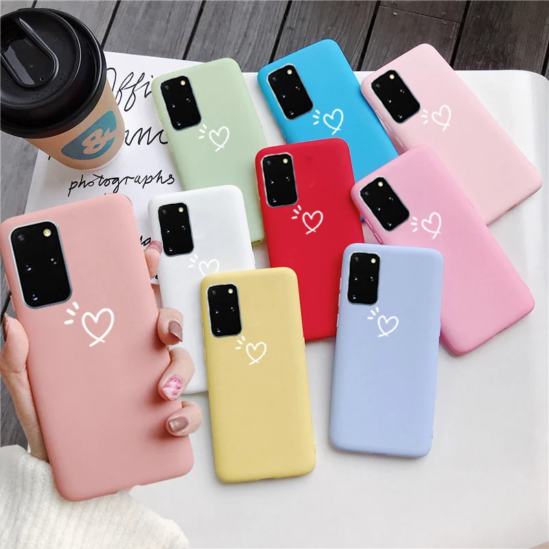 Матовый чехол для телефона Samsung Galaxy A10 A20 A30 A40 A50 A70 роскошный мягкий карамельного